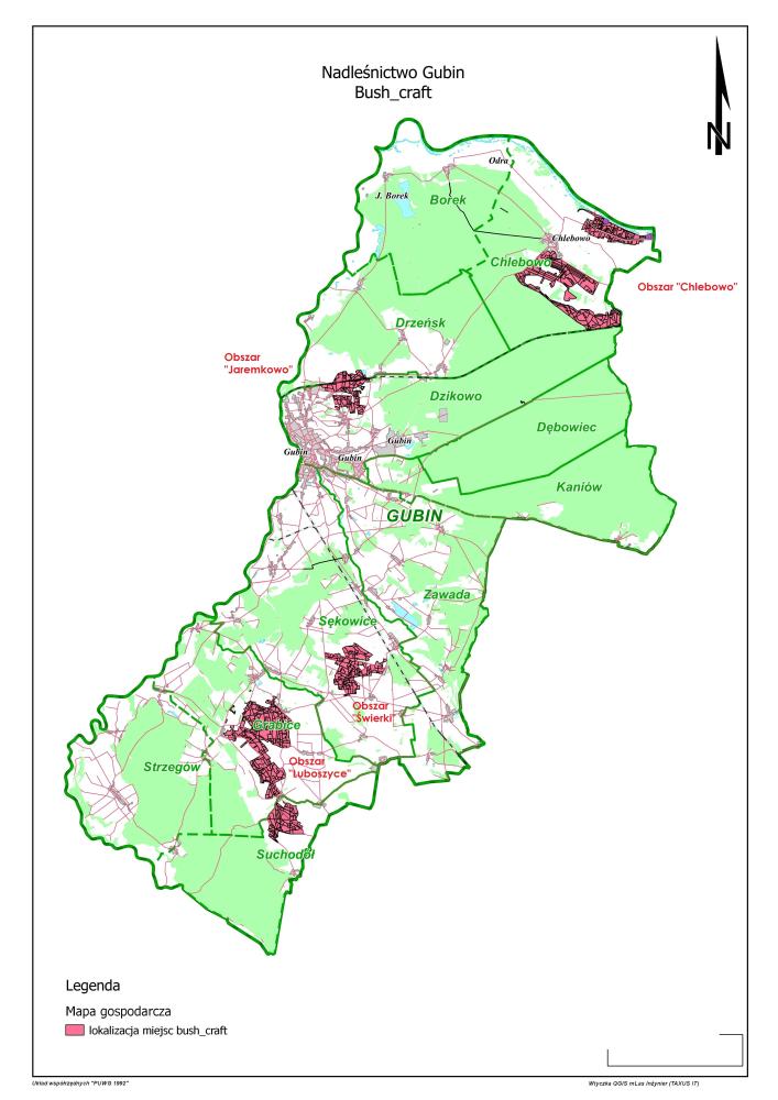Mapa&#x20;Nadleśnictwa&#x20;Gubin